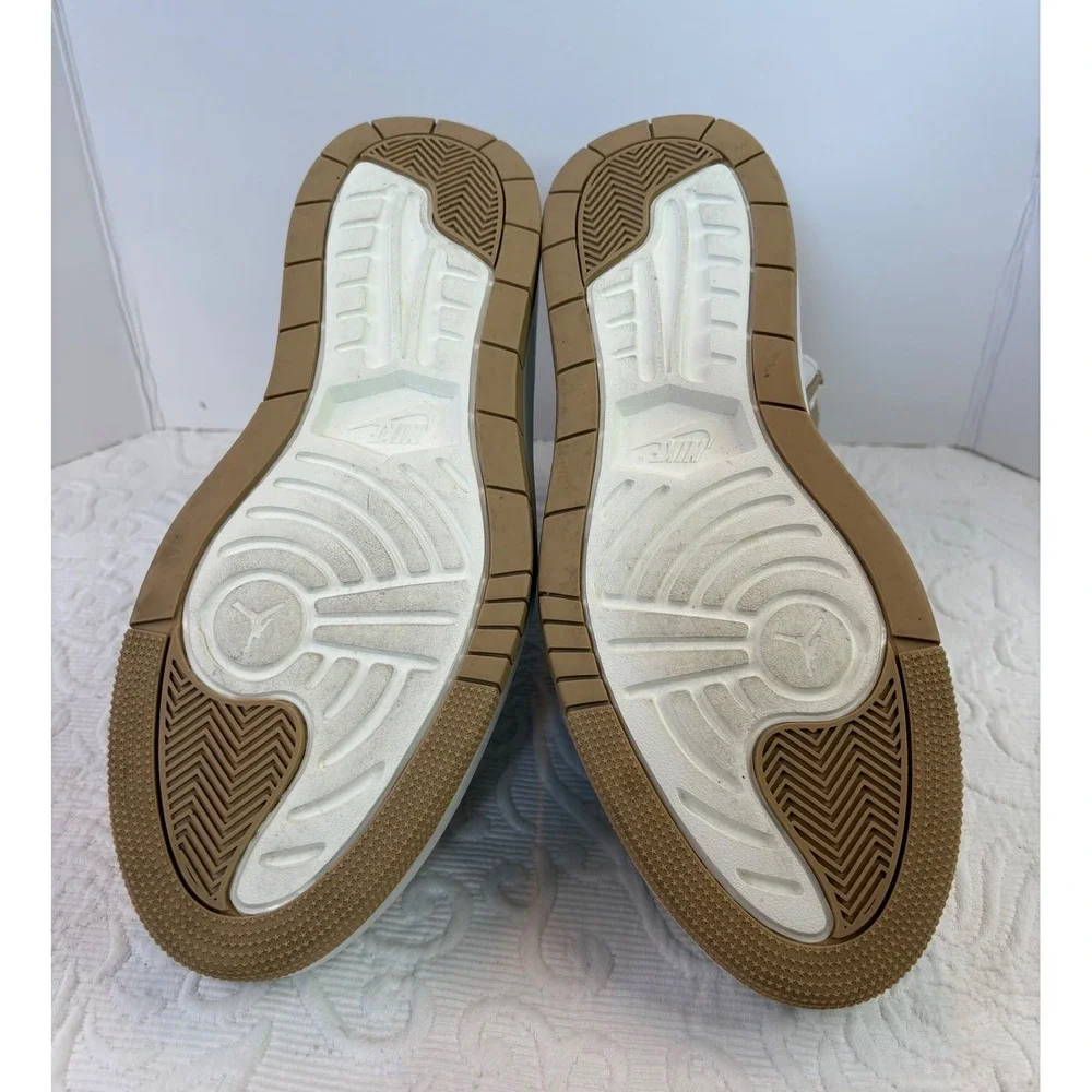 Nike Air Jordan 1 High‎ Elevated Women Zip Sneakers White Tan DN3253 121 Size 10